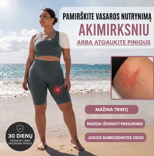 3D šortai nuo šlaunų trynimosi