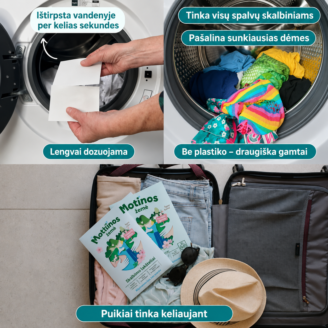 Ekologiškos skalbimo lakštelės
