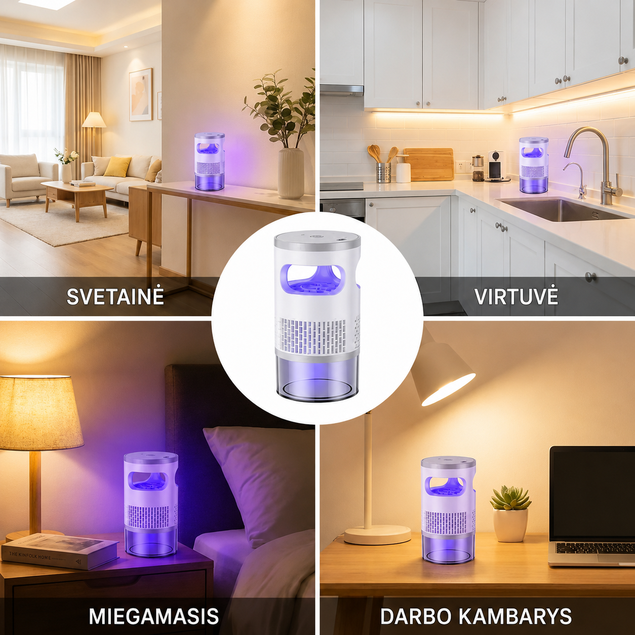 🦟 Skraidančių vabzdžių gaudyklė patalpoms 🏡