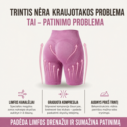 3D šortai nuo šlaunų trynimosi